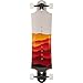 Landyachtz Switchblade 38 Faded White/Orange/Red Longboard Complete Skateboard - 10