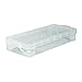1InTheOffice Pencil Box, Stackable Translucent Clear 8.25 x 1.5 x 4 Inches, (4 Pack)