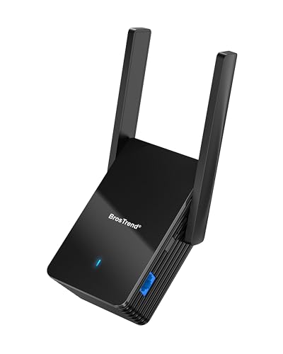 BrosTrend Wi-Fi 6 AX3000 WiFi to Ethernet Adapter, Universal Wireless Ethernet Adapter with Gigabit Port, Dual Band Wireless Bridge Convert WiFi to LAN for Printer, Smart TV, PC, Camera, Game Console