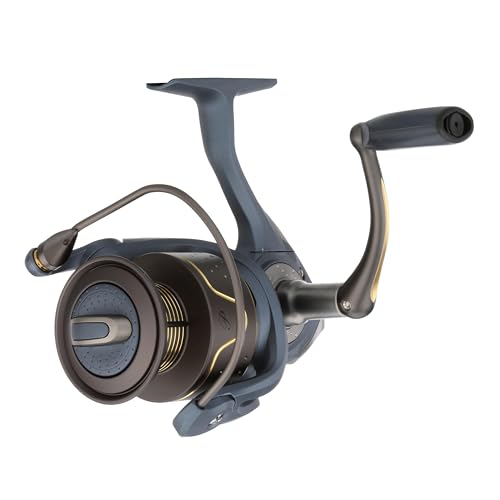 Pflueger President Spinning Fishing Reel, Size 40, 10 Stainless Steel Ball Bearing System, Sealed Oil Felt Front Drag, Lightweight Graphite Construction