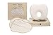 Baby Pillow Set to Prevent Flat Head - 2 Organic Cotton Cases | Reduces Plagiocephaly + Supports Newborn & Infant Natural Head Shaping (Brown Stars, Gift Carton)