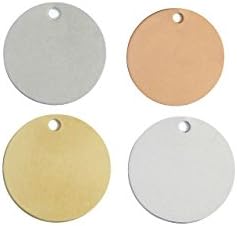 Stamping Out Loud 1 inch disc with hole Stamping Blanks Brass 18G Qty 25