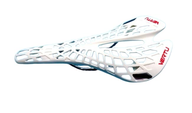 Saddle sports, road bike MTB trekking saddle 180 g, black and white, White