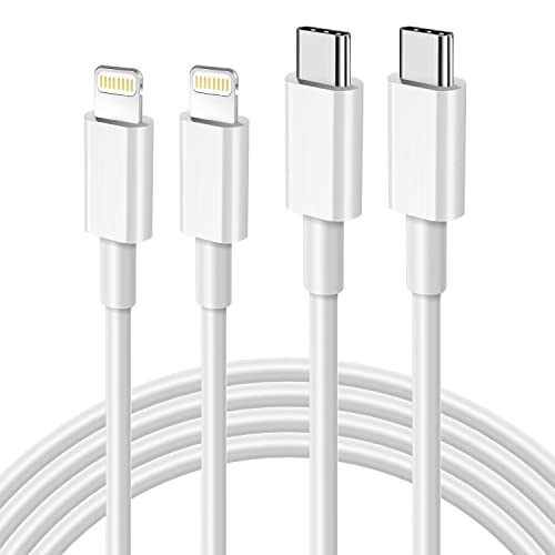 USB C to Lightning Cable 3FT 2Pack [Apple MFi Certified], Power Delivery USB C iPhone Cables Type C iPhone Charger Cord Fast Charging Compatible iPhone 14 13 12 11 Pro Max X XS XR 8 7 6s Plus SE