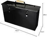 Valiant Fireside Metal Ash Carrier Black 45x26x12 cm view 7
