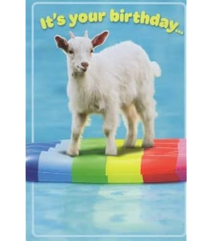 Lustige Geburtstagskarte „You Are The GOAT“ – Witzige Glückwunschkarte Für Männer Und Frauen (blanko Innen)