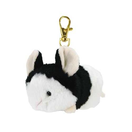 サンレモン ベイビーアニマルズ キーチェーン パンダマウス BK 7×14×10cm ぬいぐるみキーホルダー 動物の赤ちゃん かわいい もふもふ アニマル ぬい活 ぬい撮り P-1653