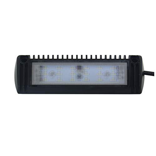 Raycharm LED Flood Dome Light Fixture in 12-28V DC 18W 9 Inches 6000K 18000 Lumen for Trucks, Trailers, RV & UTV Cabin Interior Lighting and Exterior Area Lighting - Thumbnail 2