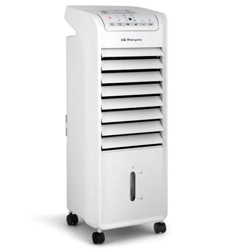 Air 46 Climatizador Evaporativo 3 En 1, 3 Velocidades, Temporizador, Acumuladores De Frío, Depósito De 6 L, Mando A Distancia, Silencioso, 55 W, Plastico/Metal
