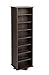 Prepac Two-Sided Spinning Tower Storage Cabinet, Espresso