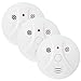 3 Pack Combination Smoke and Carbon Monoxide Detector Battery Operated, Travel Portable Photoelectric Fire&Co Alarm for Home