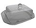 Large Butter or Cheese Saver Keeper Plate with Dome by Huang Acrylics