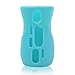 Olababy Silicone Sleeve for Avent Natural Glass Baby Bottles (8 oz, Blue)