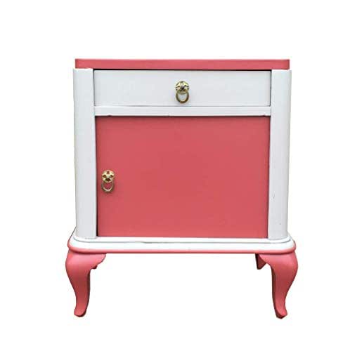 MUEBLES DE DORMITORIO - SHABBY CHIC MADERA DORMITORIO - GRIS Y ROSA + 1