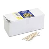 Flat Wood Toothpicks, 2500/Pack [Set of 3]