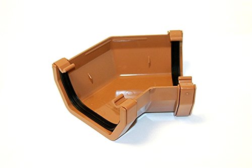 Marshall Tufflex Squareline Gutter 114mm 135 Degree Angle RWSA2 (Clay)