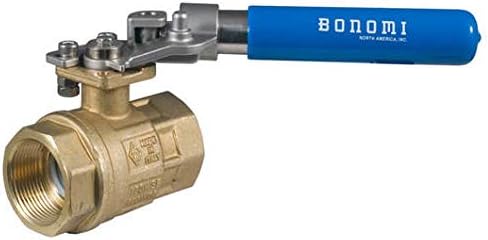 Two Way Ball Valve Bonomi 250NLF SRL - Lead Free Brass, Ball Value, with Deadman Handle