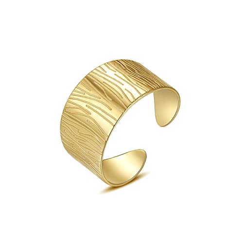 14K Gold Plated Adjustable Ring Handmade Gold Rings