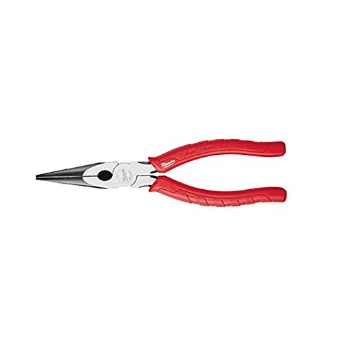 Milwaukee 48-22-6101 8-Inch Long Nose Pliers with Reaming He