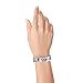 100 WristCo Holographic Silver VIP Plastic Wristbands - Wristbands for Events