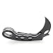 MASALONG Big White Shark Claw Folding Teeth Knife (Black Fox)