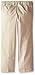 French Toast Little Girls' Adjustable Waist Flat Front Bootcut Pant, Khaki, 6X