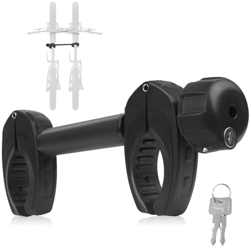 Sorlpv Frame holder for bicycle carriers, 32 cm length, universal short bicycle frame holder, lockable, frame holder for frame diameter of the bicycle: diameter 3-6 cm