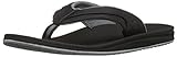 New Balance Men's Recharge Thong Sandal, Black/Grey, 11 D US