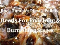 Rock Tumbler Dynamic Double Action Plastic Pellets / Beads Used For Final Polishing & Burnishing Stages