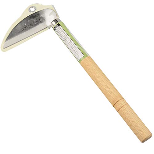 KEYI Tight Space Weeding Sickle,Vegetables Harvesting Sickle,Weed Scraper Garden Tool with Short Handle and Neck - Thumbnail 5
