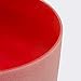TOPFUND Red C Note Crystal Singing Bowl 8 inch Root Chakra with Suede Mallet