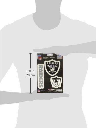 NFL Oakland Raiders Team Decal, 3-Pack