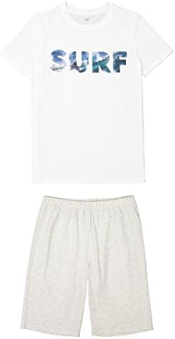 La Redoute Collections Big Boys Printed Short Pyjamas, 10-16 Years White Size 12 Years - 59 in.