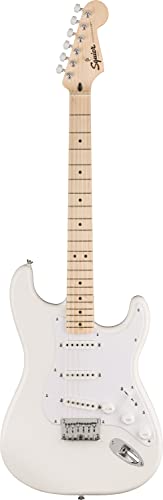 Squier by Fender/Sonic Stratocaster HT Maple Fingerboard White Pickguard Arctic White スクワイヤー