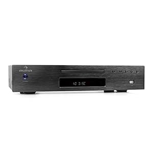 AUNA AV2-CD509 – HiFi CD-speler, MP3-speler, radio-ontvanger, 40 stationsgeheugen, USB-poort, optische uitgang, coaxiale…