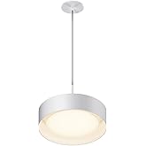 Echo - 20W 1 LED Pendant-10 Inches Tall and 13 Inches Wide-White Finish -Traditional Installation