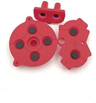 Amazon Canamite Gba 交換用 ゴム ボタン ゲームボーイアドバンス 対応用 導電性ゴムパッド ボタン パーツ 1セット レッド 本体 周辺機器