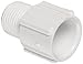 Spears 436 Series PVC Pipe Fitting, Adapter, Schedule 40, White, 3