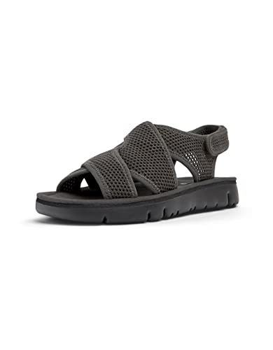 Camper Women's Oruga Sandal K201562Flat Sandal, Grey 002, 6 UK