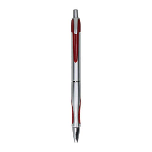 TIPTOP OFFICE PM - Penna a sfera Bingo, 0,7 mm, 50 pezzi, colore: Argento/Rosso