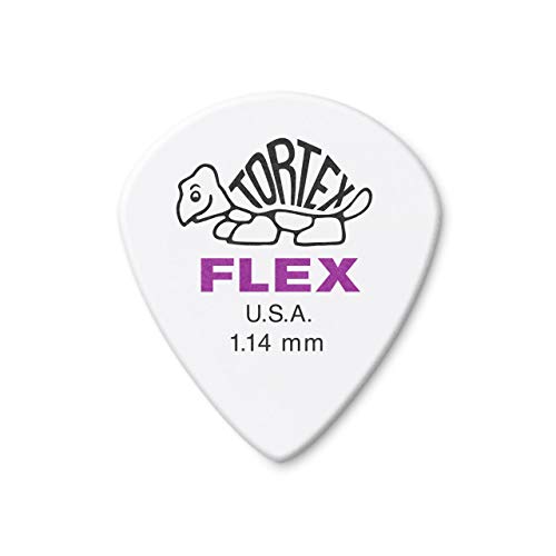 Palheta Dunlop 468P1.14, Tortex Flex Jazz III 1,14mm, Pacote com 12 Unidade