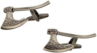 Bronze Tone Pirate Persian Ax Cufflinks The Bigger the Sword the Better Fun Cool Novelty Cuff Links