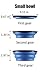 Pop-up Dog Bowl & Pet Bowl - Collapsible Travel Silicone Camping Crate Dish Bowl - 2 Cup Set - Blue / Green, Small by KIQ