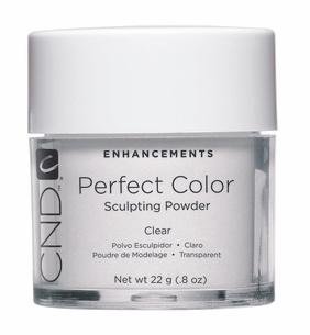 Creative Nail Perfect Color Powder False Nails, Clear, 0.8 Ounce