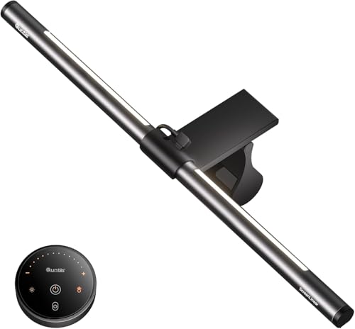 Quntis PC Screen Lamp with Remote Control 40 cm USB Computer Desk Lamp with Backlight, 112 LED Light Bar Monitor Computer, Adjustable Light, Light Bar for Reading Office Gaming