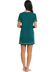 Cherrydew Womens Short Sleeve Modal Nightgown
