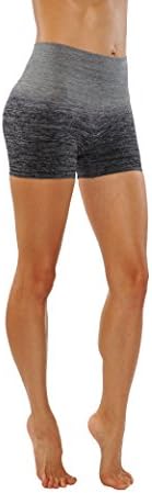 KVKSEA Women's Flexible Yoga Pants Ombre Leggings Activewaer L704 (M, S704-Bl.Grey)