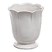 MyGift French Country Design Off-White Ceramic Small Decorative Vase/Succulent Plant Flower Planter Pot