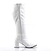 Funtasma by Pleaser Women's Gogo-300W,White Patent,8 M