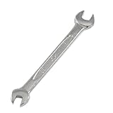 uxcell® Silver Tone 5.5mm x 7mm U Shape Double Open-ended Wrench Tool